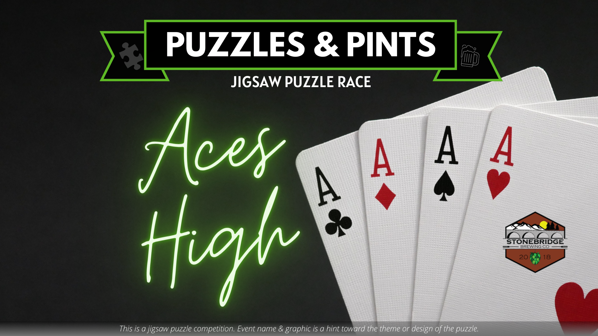 "Aces High" Puzzle Race - Jigsaw Puzzle Races